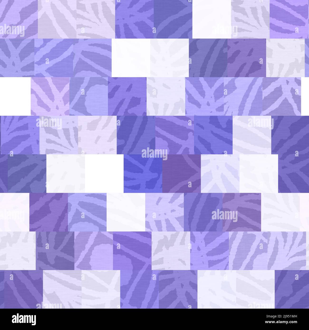 Random patchwork purple mosaic pixel grid seamless pattern. Modern ...