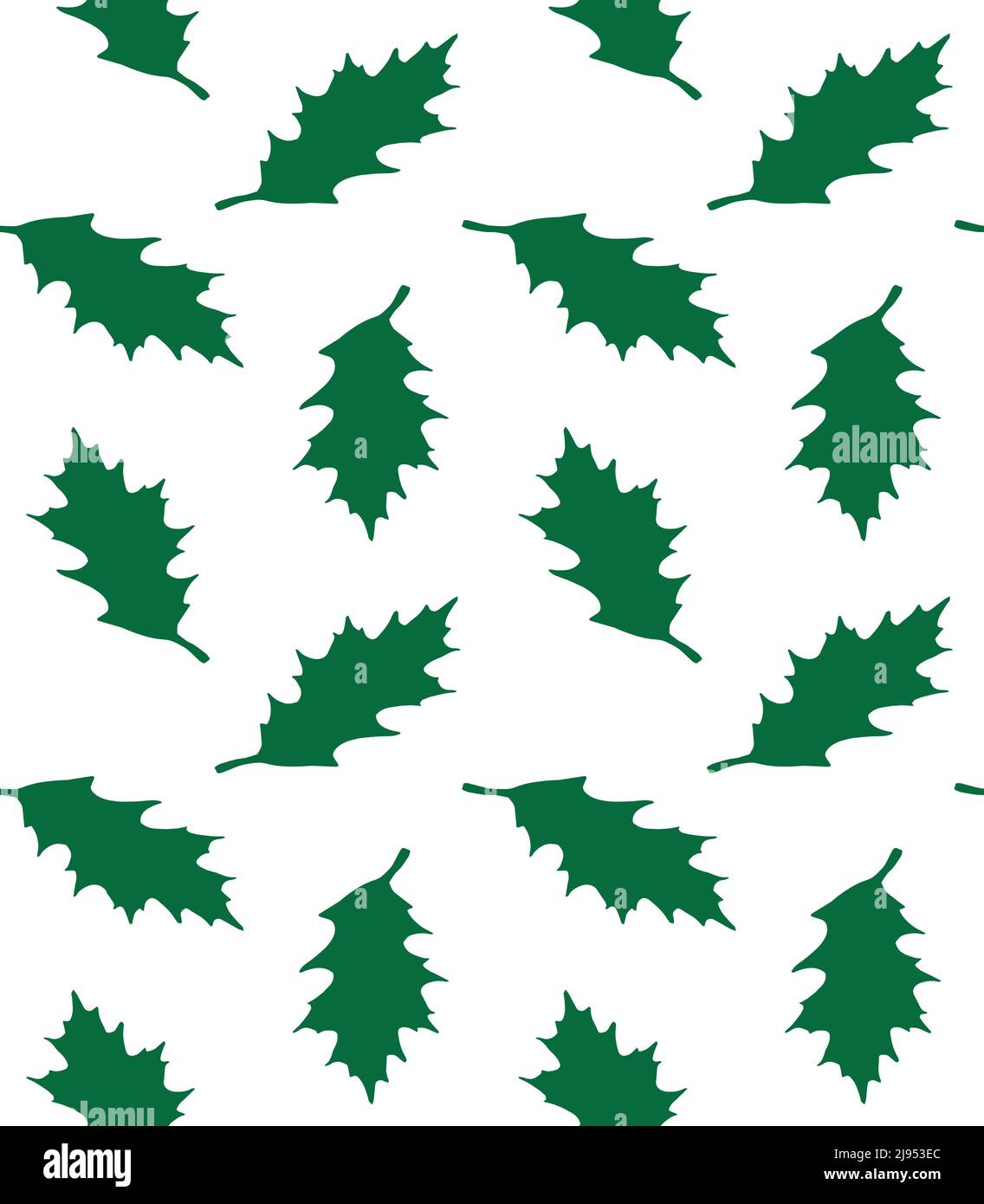 Vector seamless pattern of hand drawn leaves Stock Vector Image & Art ...