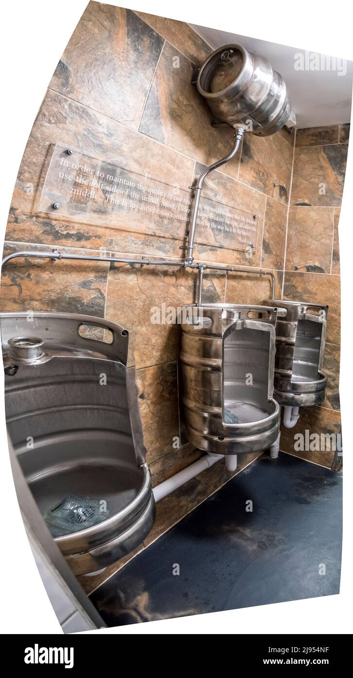 The alternative to the usual of beer barrels converted into Gents