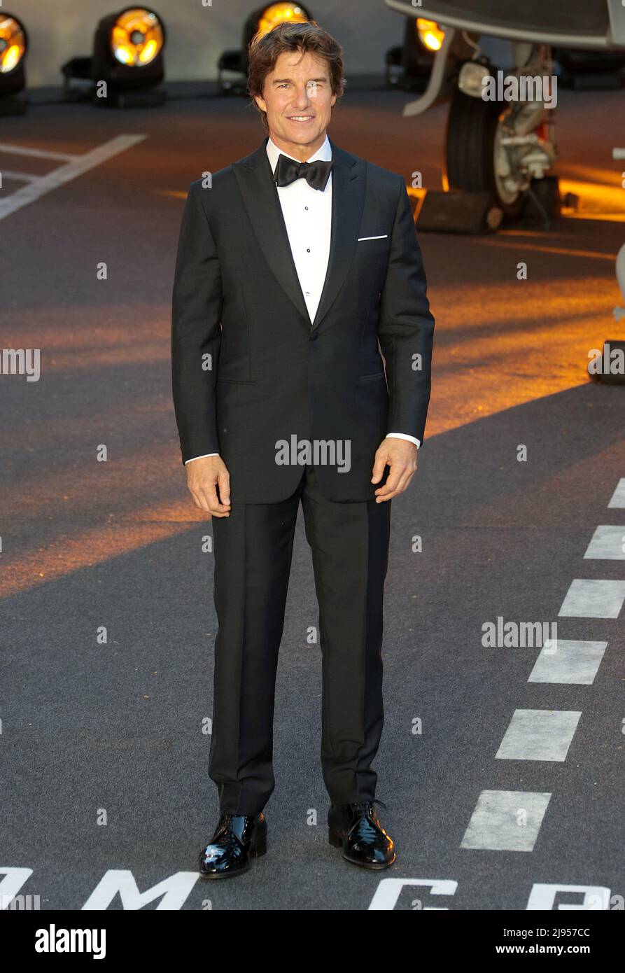 May 19, 2022 - London, England, UK - Tom Cruise attending Top Gun 2: Maverick - Royal UK film premiere, Odeon Leicester Square Stock Photo