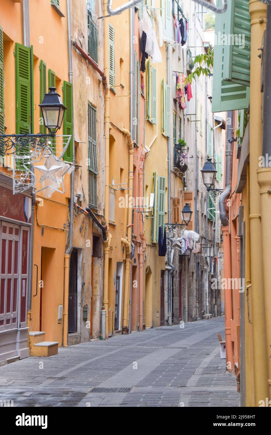 Menton Old Town, South of France Stock Photo Alamy