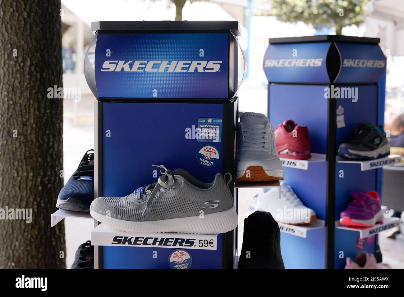 Bordeaux , Aquitaine France - 05 08 2022 : Skechers logo brand and text  sign shoe rack athletic footwear shop from american shoes store Stock Photo  - Alamy