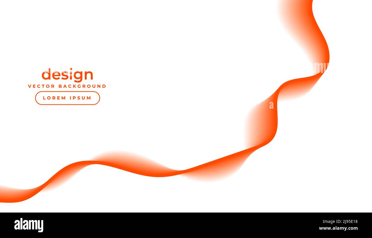 white background with orange flowing wavy lines Stock Vector Image ...