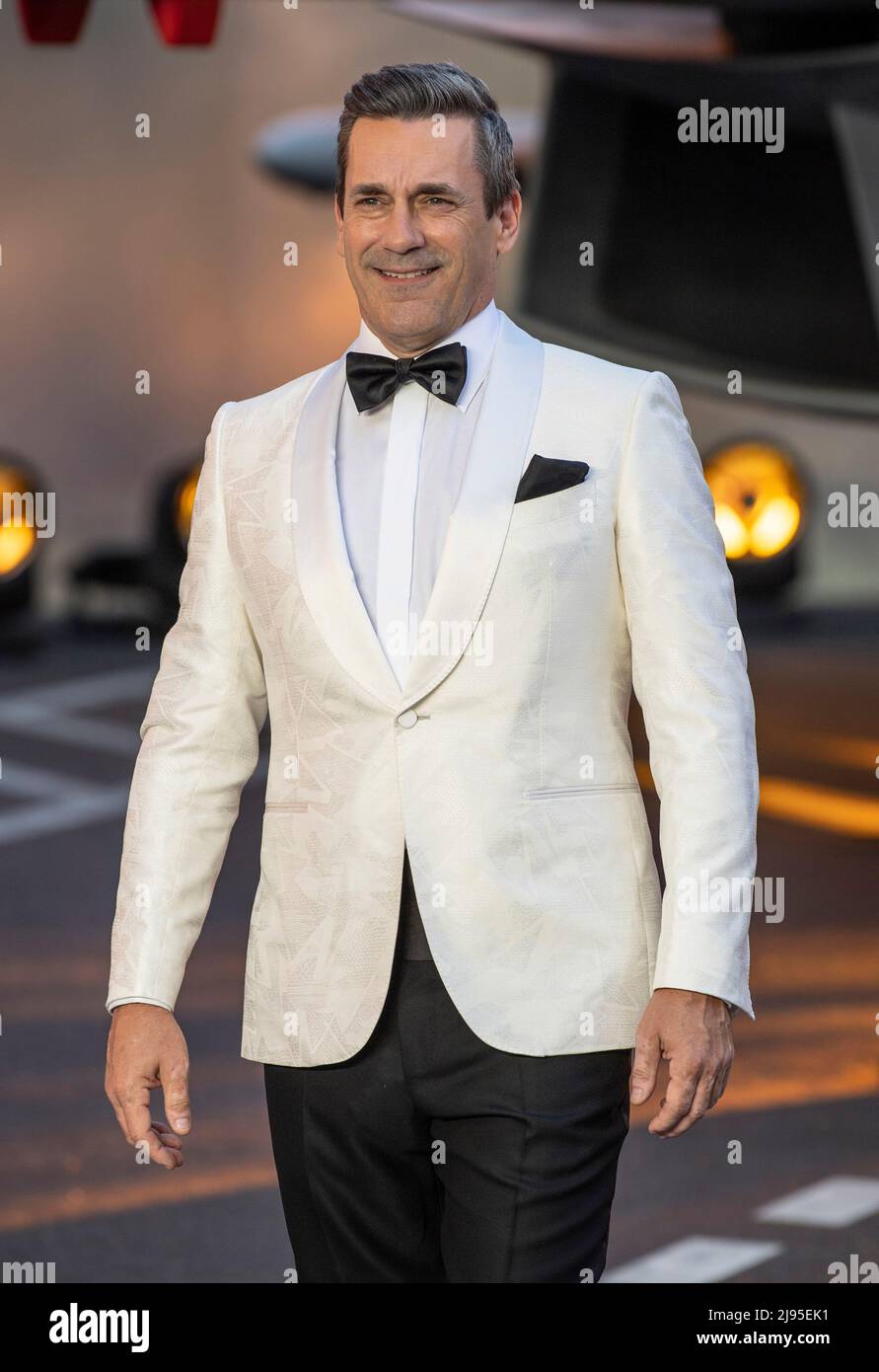 London, UK. Jon Hamm at the Top Gun Maverick Royal Film Performance at
