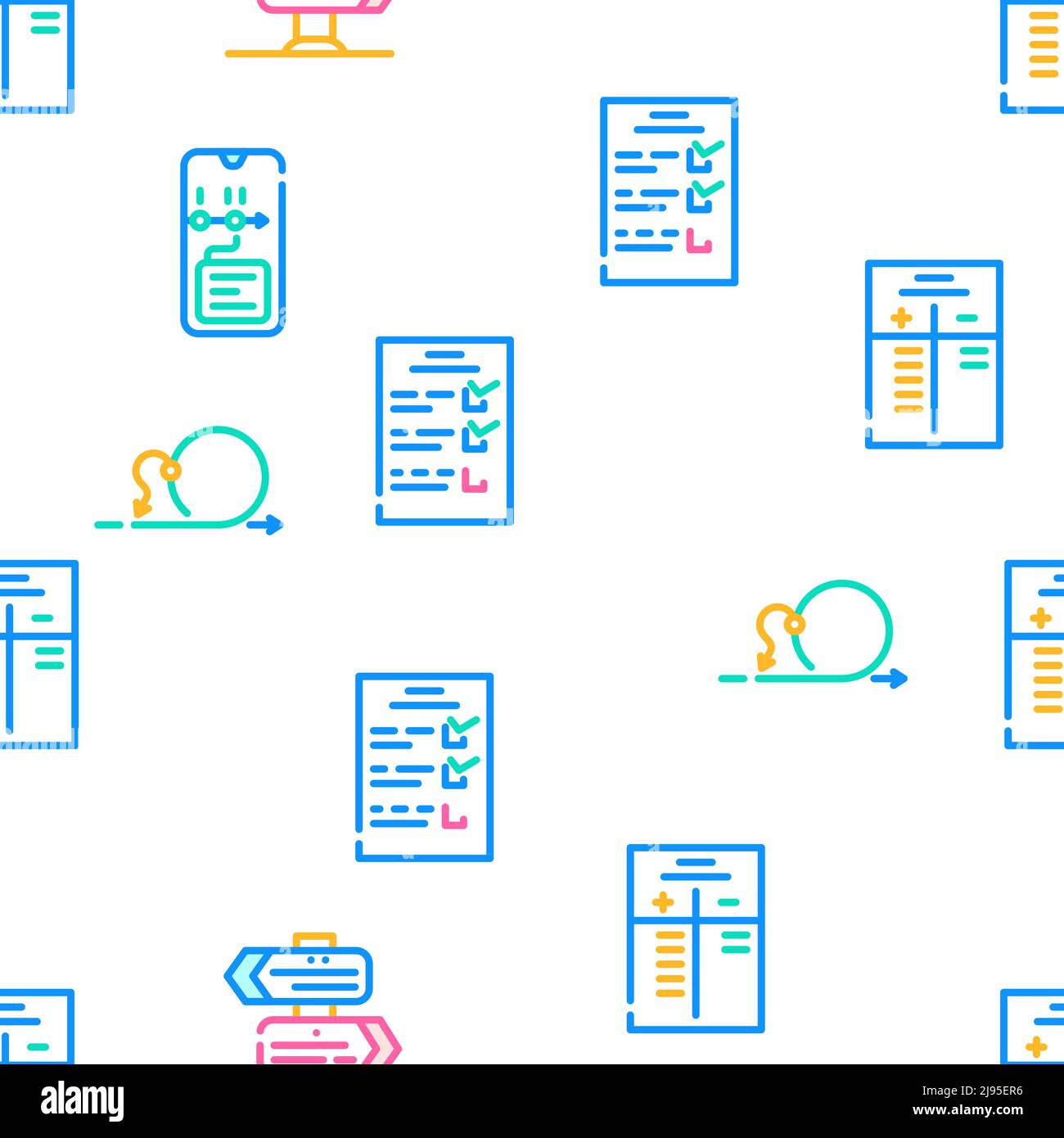 Planning Startup Project Strategy Icons Set Vector Stock Vector Image ...