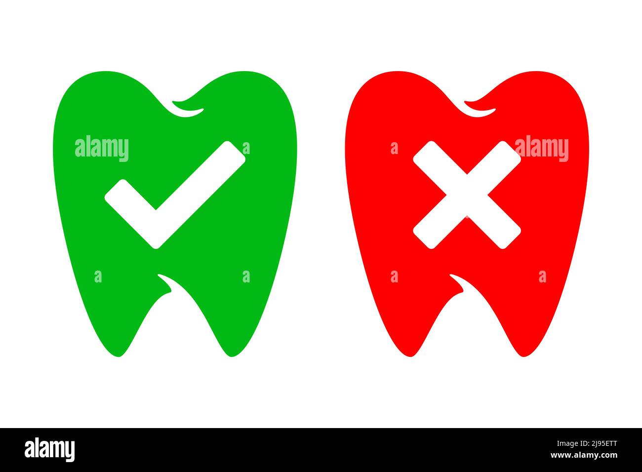 Tooth checkmark icon hi-res stock photography and images - Alamy