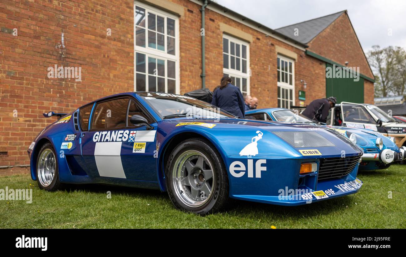 Renault Alpine A310 Gitanes, on display at the April Scramble held at the Bicester Heritage Centre on the 23rd April 2022 Stock Photo