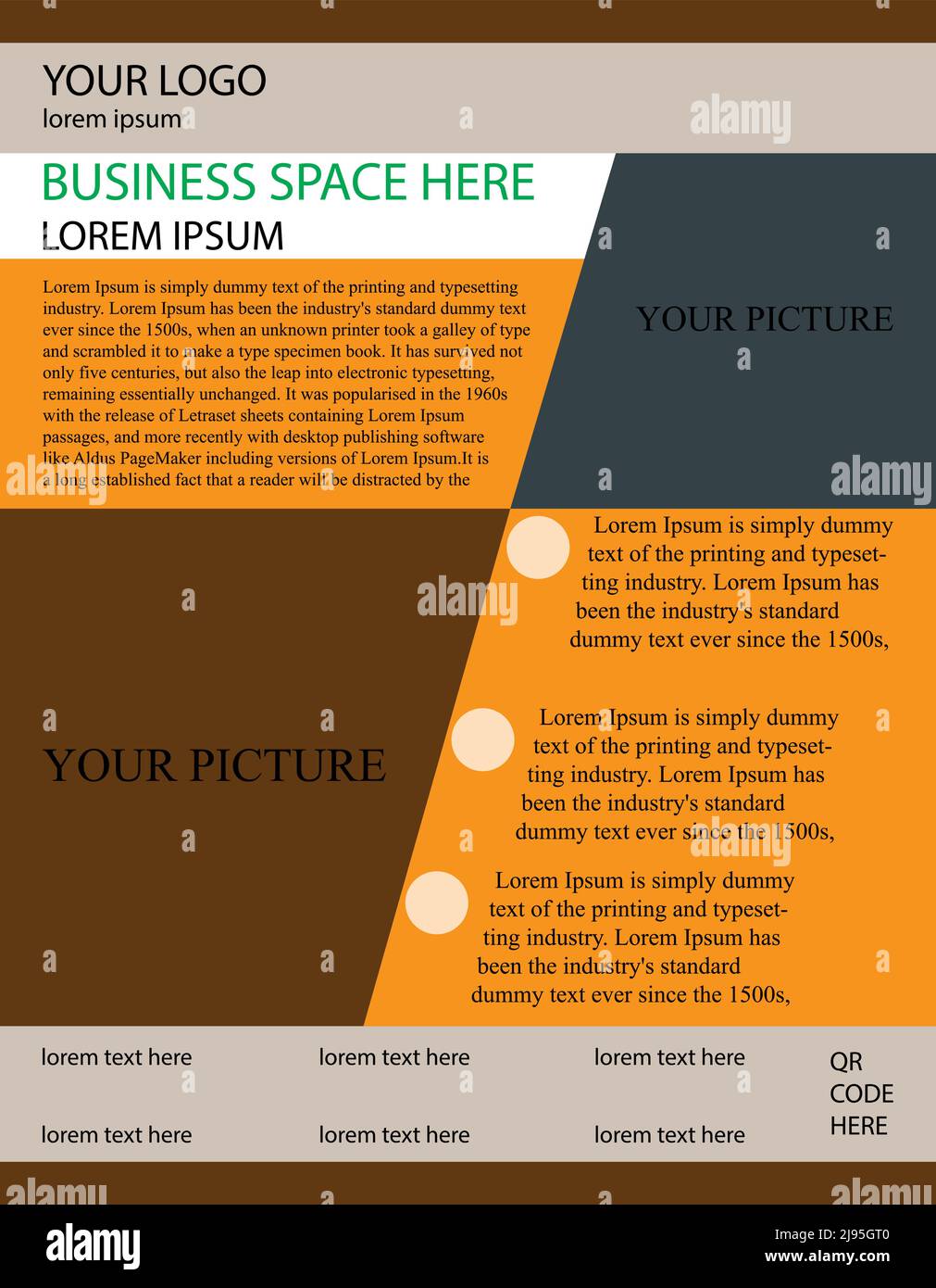 free marketing flyer design Stock Vector
