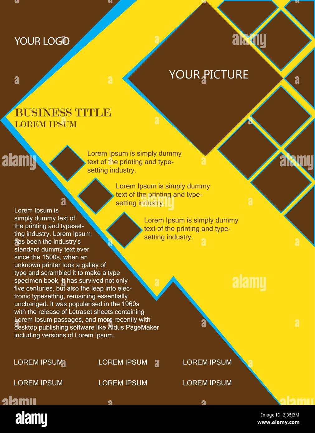 free marketing flyer design Stock Vector