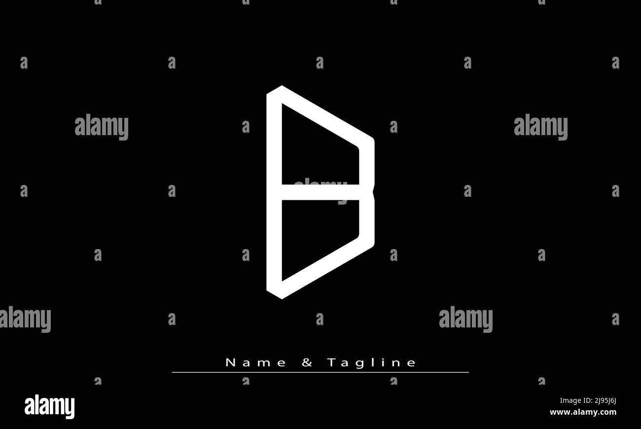 Alphabet letters Initials Monogram logo B Stock Vector Image & Art - Alamy
