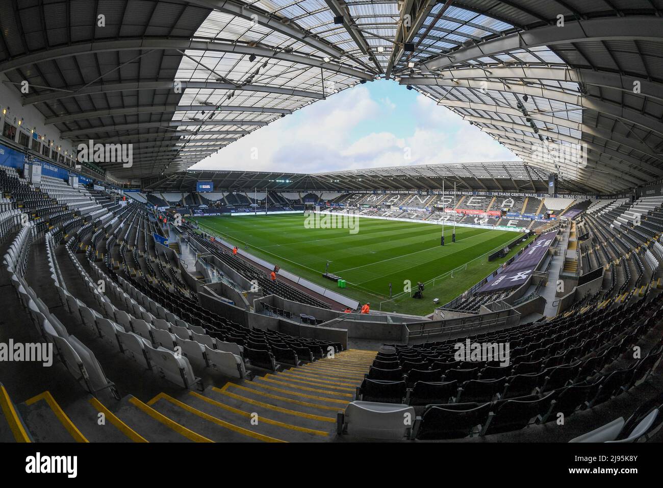 General View Of Swansea Stadium Home Of Ospreys Rugby Stock Photo 