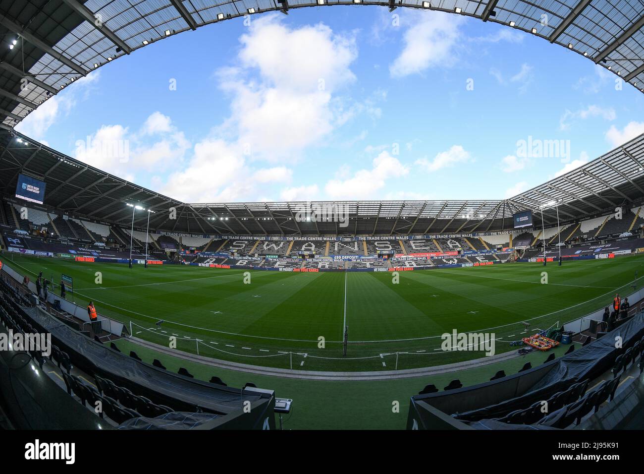General View Of Swansea Stadium Home Of Ospreys Rugby Stock Photo 