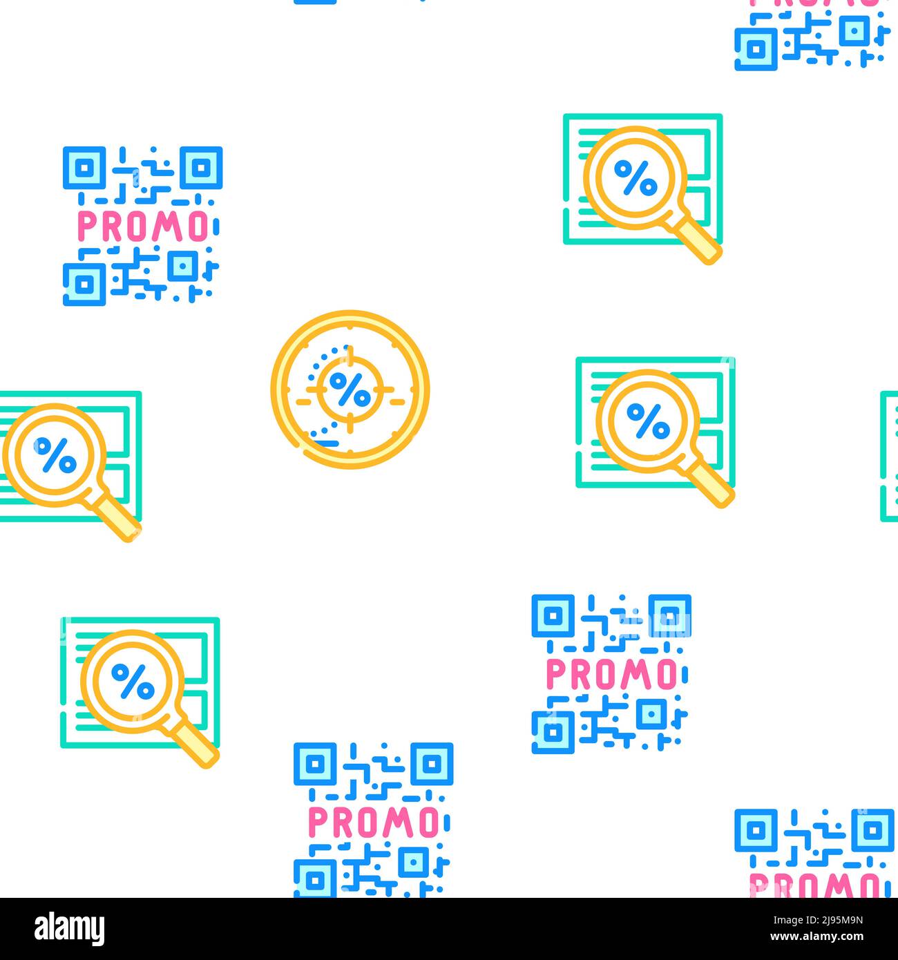 Seamless qr code pattern hi-res stock photography and images - Alamy