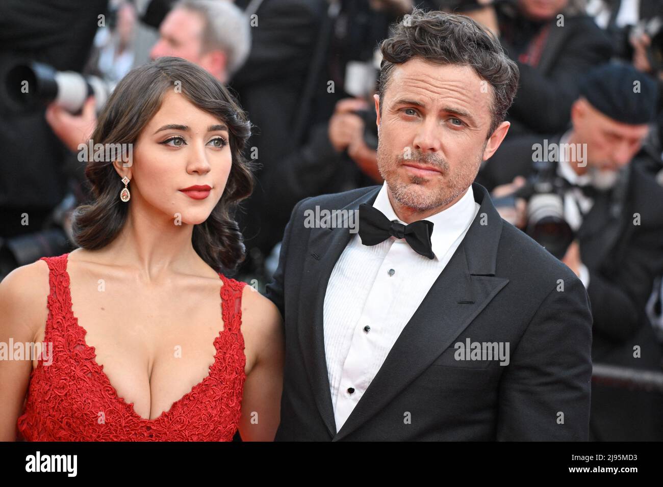 Caylee Cowan, Casey Affleck attending the party of the movie Elvis during  the 75th Cannes Film Festival in Cannes, France on May 25, 2022. Photo by  Julien Reynaud/APS-Medias/ABACAPRESSS.COM Stock Photo - Alamy