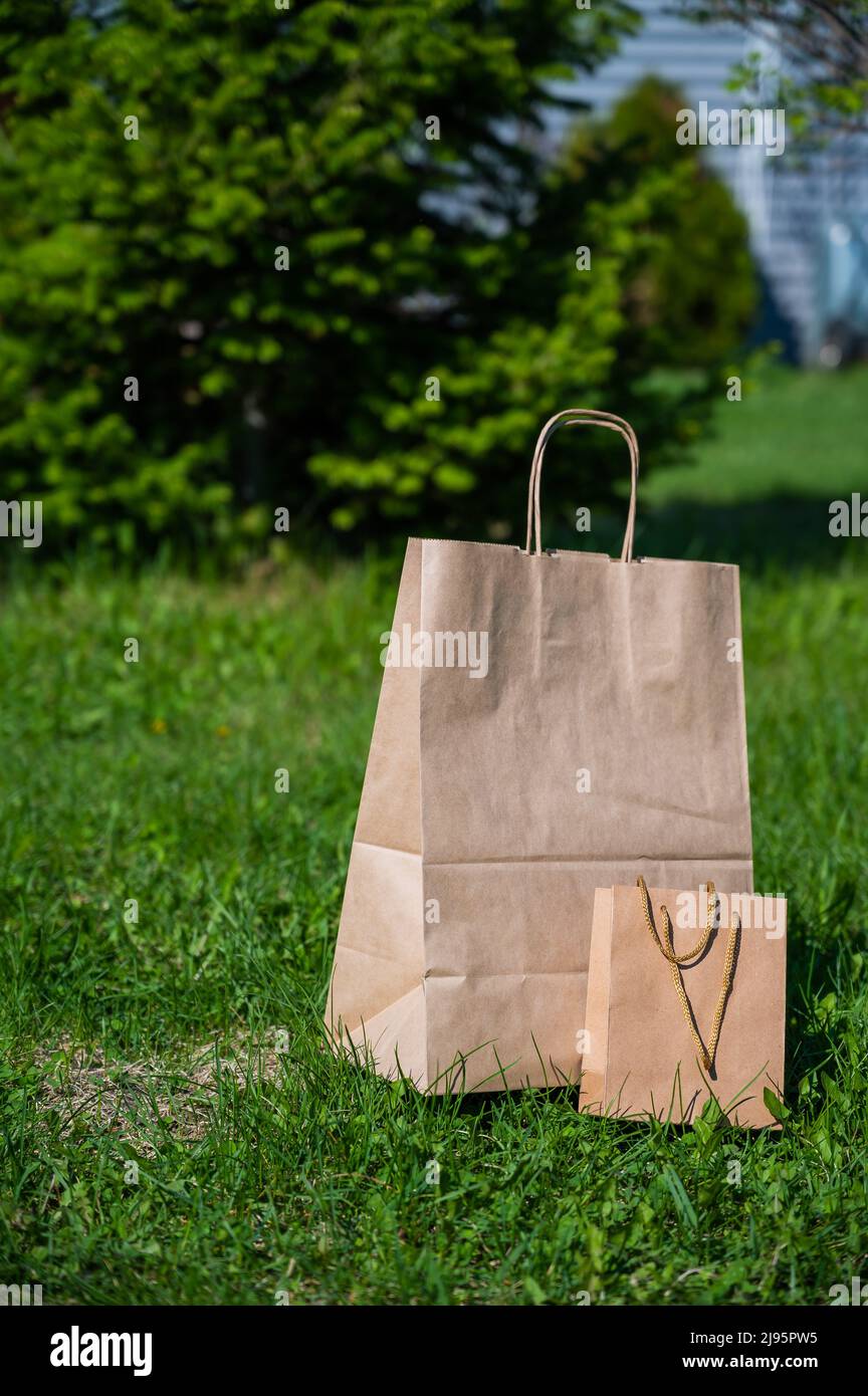 Biodegradable Compost Brown Leaf and Leaf Bag Grass Waste Garbage Zero Wast  Bag for Paper Leaf Bag - China Kraft Paper Bag, Paper Bag Kraft