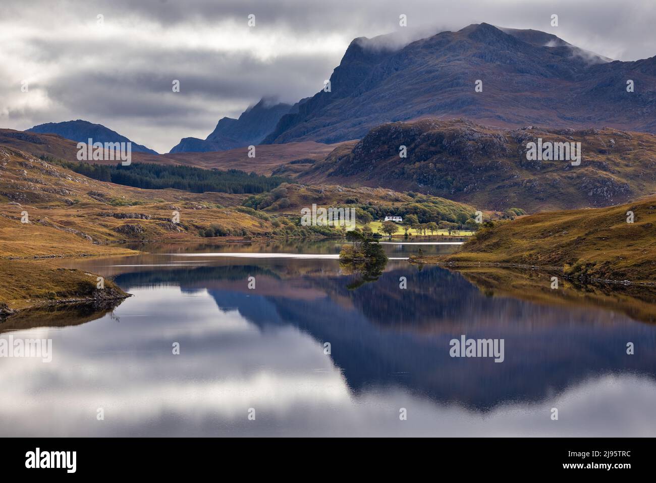 Loch Kernsary, Poolewe, Wester Ross, Scotland, UK Stock Photo