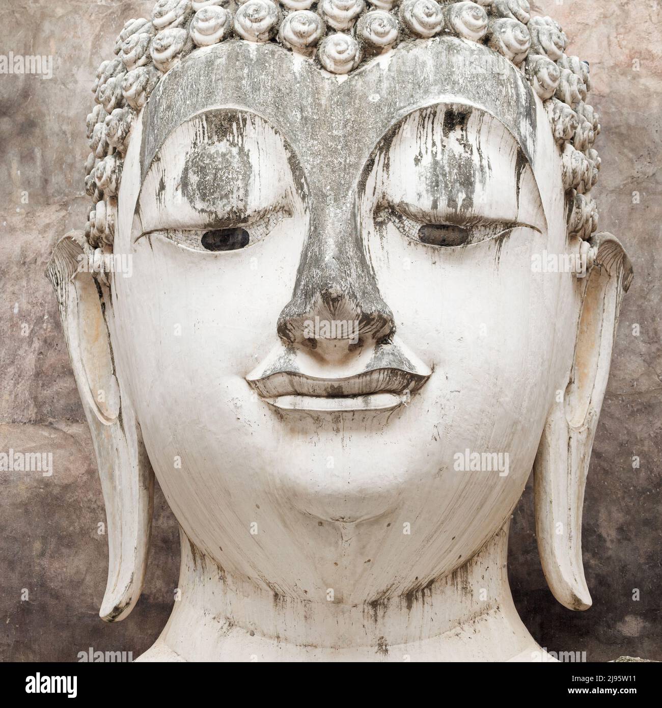 Phra Achana Buddha Statue at Wat Si Chum, Sukhothai, Thailand. Stock Photo