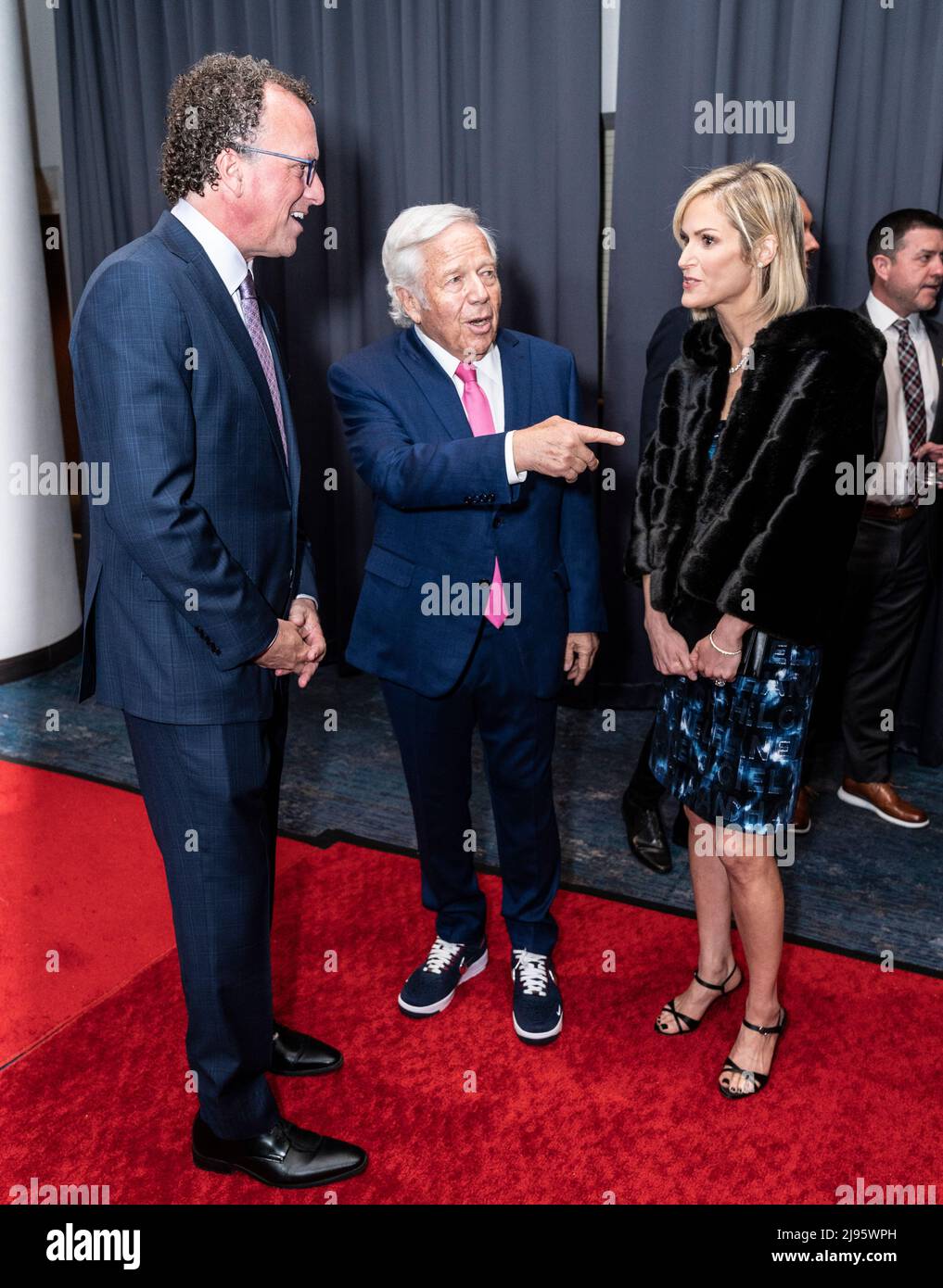 New York, NY May 18, 2022 Abraham Madkour, Robert Kraft and Dana