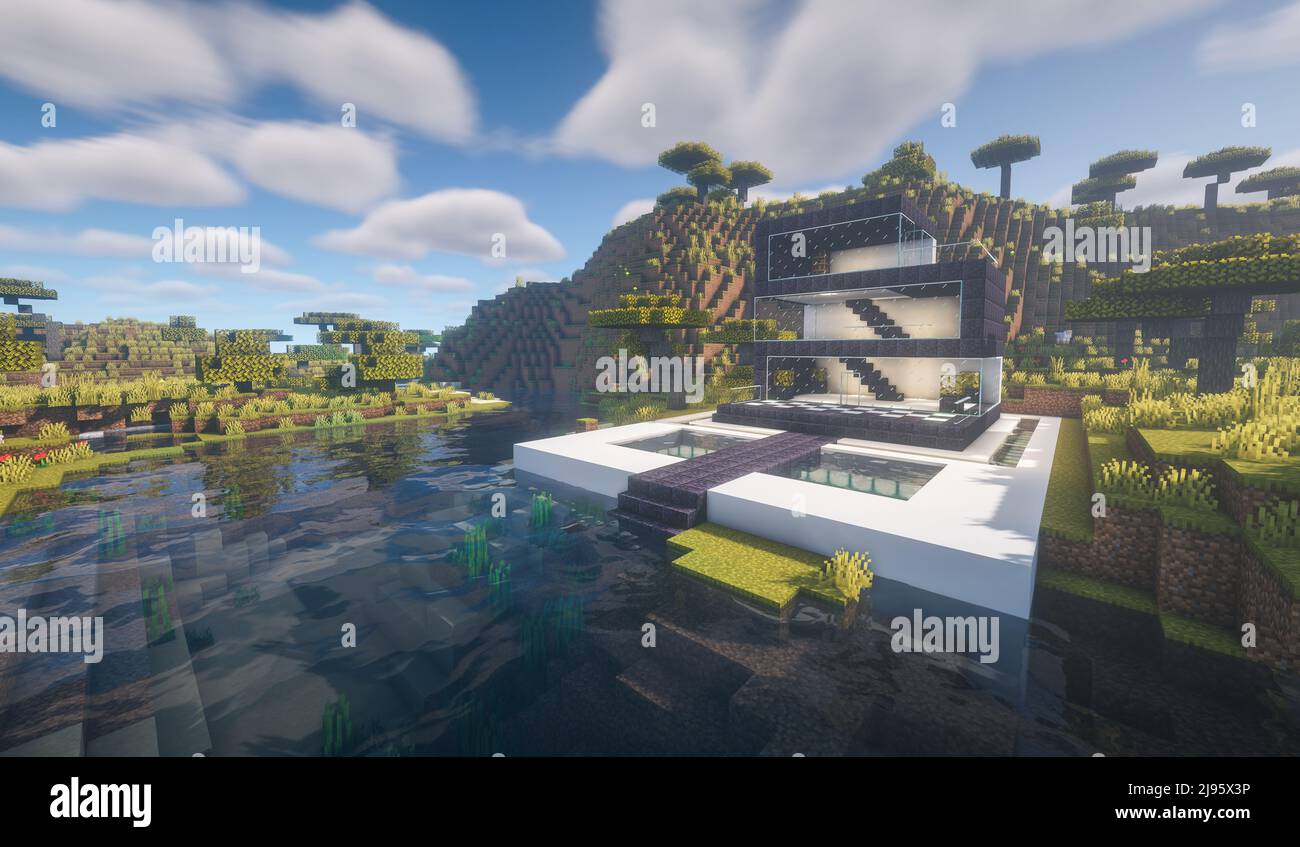 Minecraft Game Janeiro 2020 Amostra Simplesmente Casa Madeira Minecraft  Jogo — Fotografia de Stock Editorial © Yuriy_Vlasenko #446239506