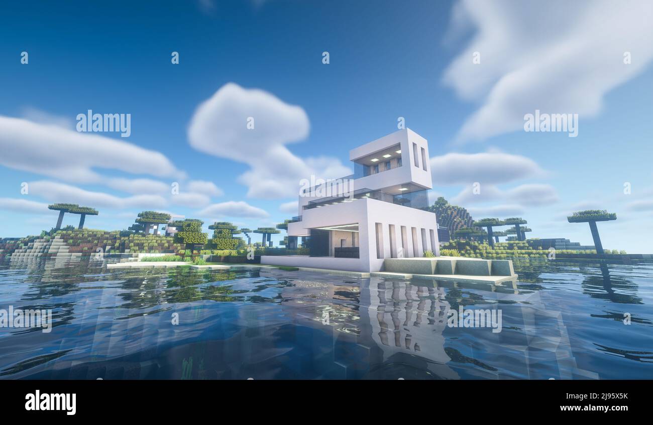 Minecraft Game Janeiro 2020 Amostra Simplesmente Casa Madeira Minecraft  Jogo — Fotografia de Stock Editorial © Yuriy_Vlasenko #446239550