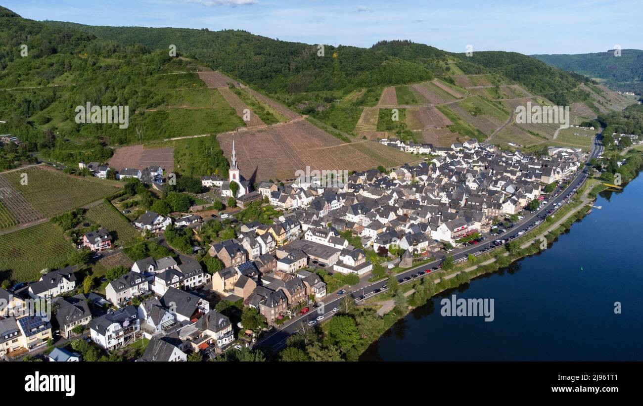 Ediger-Eller, Moselle River Valley, Germany Stock Photo
