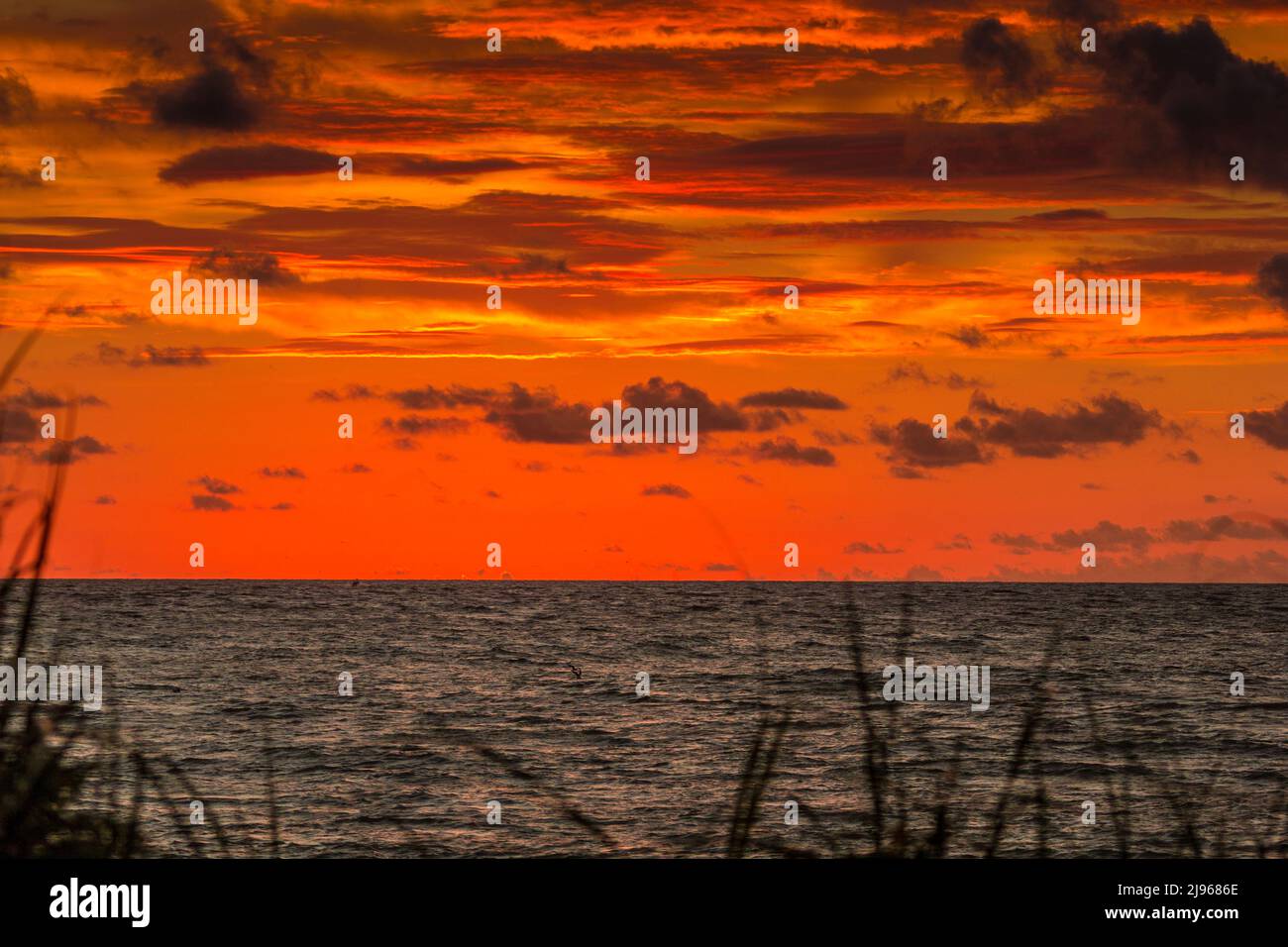Colorful Sunrise at Jetty Park, Fort Pierce, Florida Stock Photo Alamy