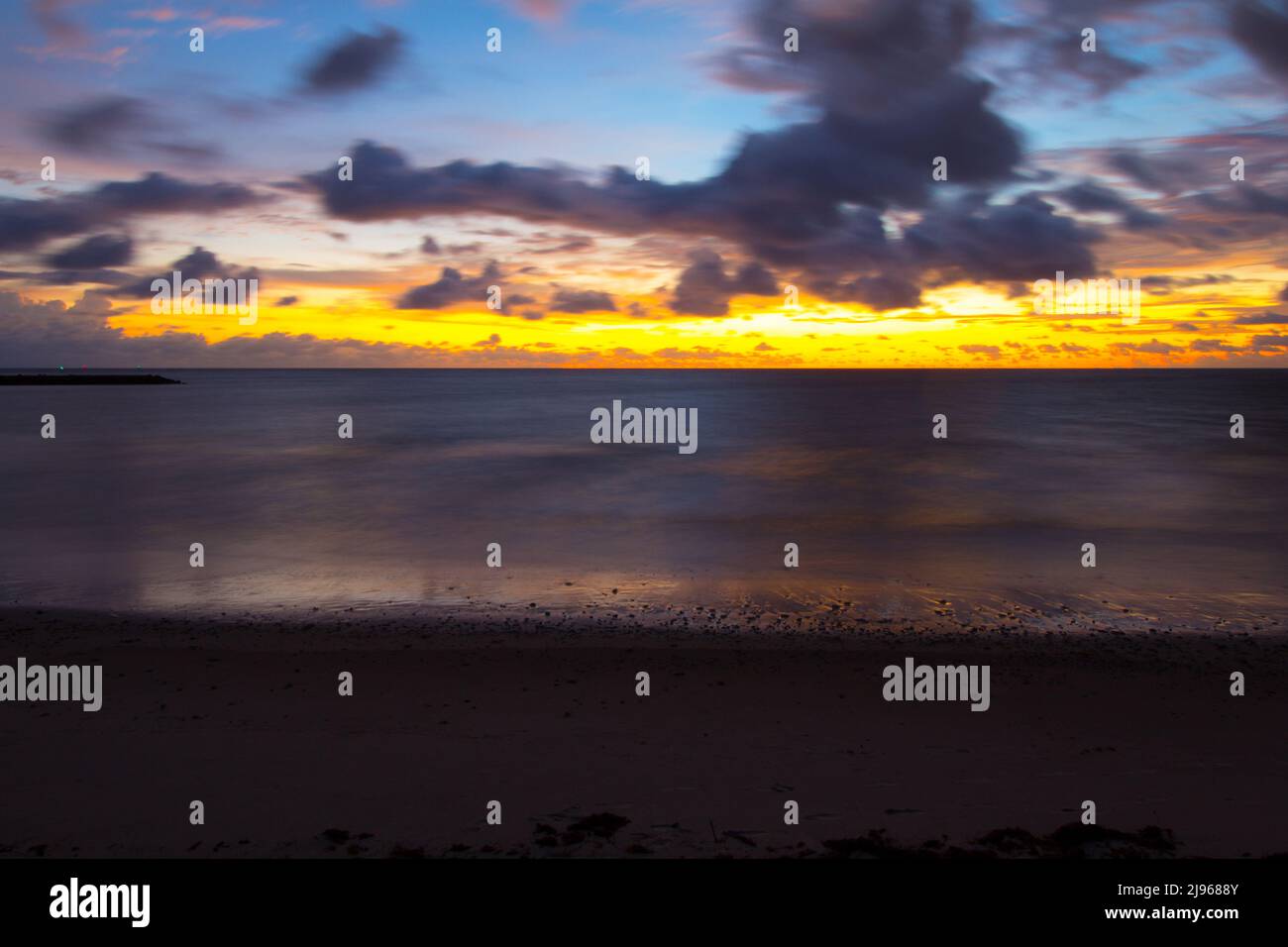 Colorful Sunrise at Jetty Park, Fort Pierce, Florida Stock Photo Alamy