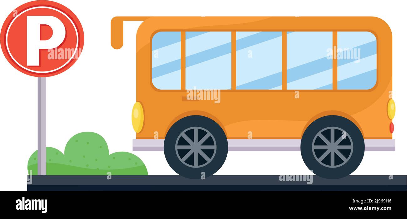 School bus park Stock Vector Images - Page 2 - Alamy