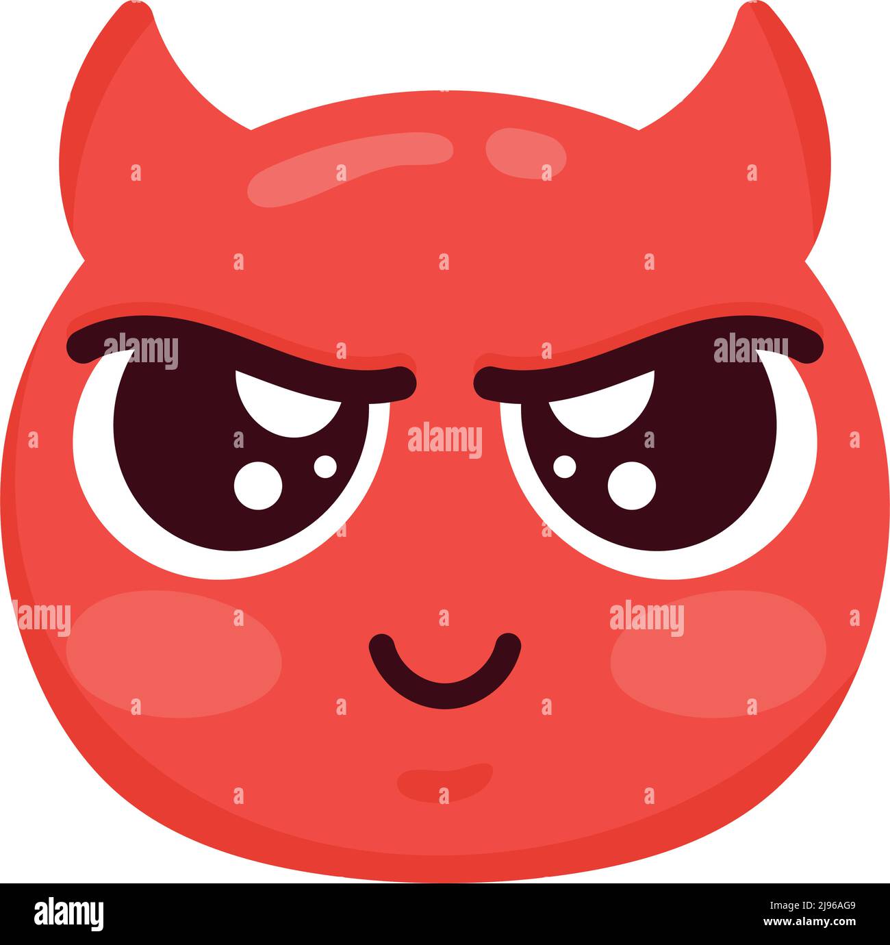 devil emoji face character icon Stock Vector Image & Art Alamy