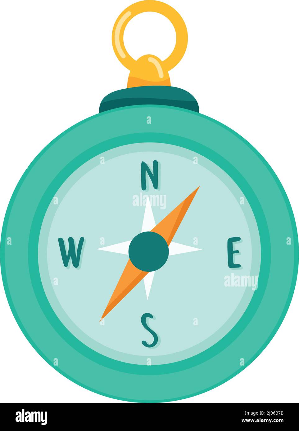 Antique compass guide device Stock Vector Images - Alamy