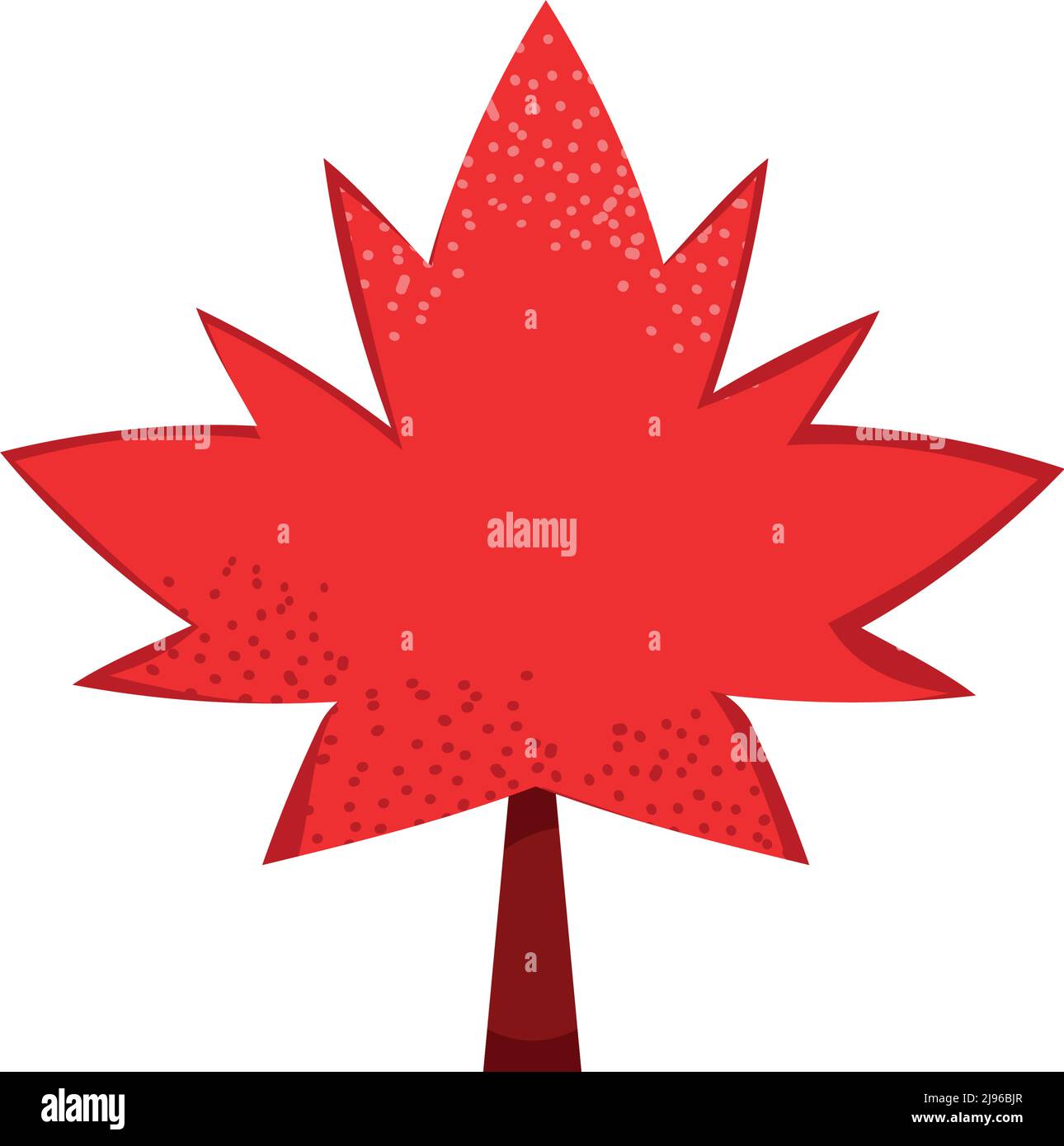 red maple leaf canadian icon Stock Vector Image & Art - Alamy