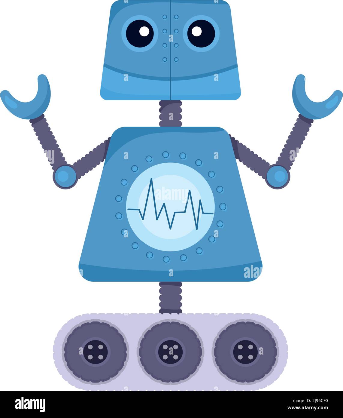 robot with wheels future icon Stock Vector Image & Art - Alamy