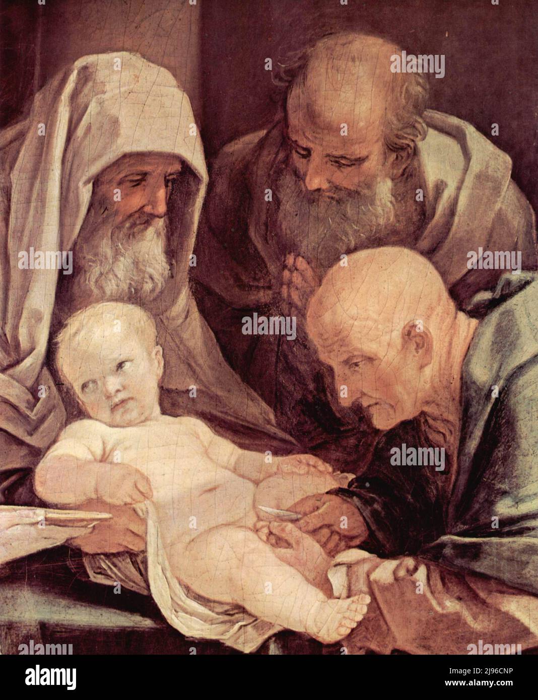 The Circumcision of Christ, painted by Guido Reni Stock Photo
