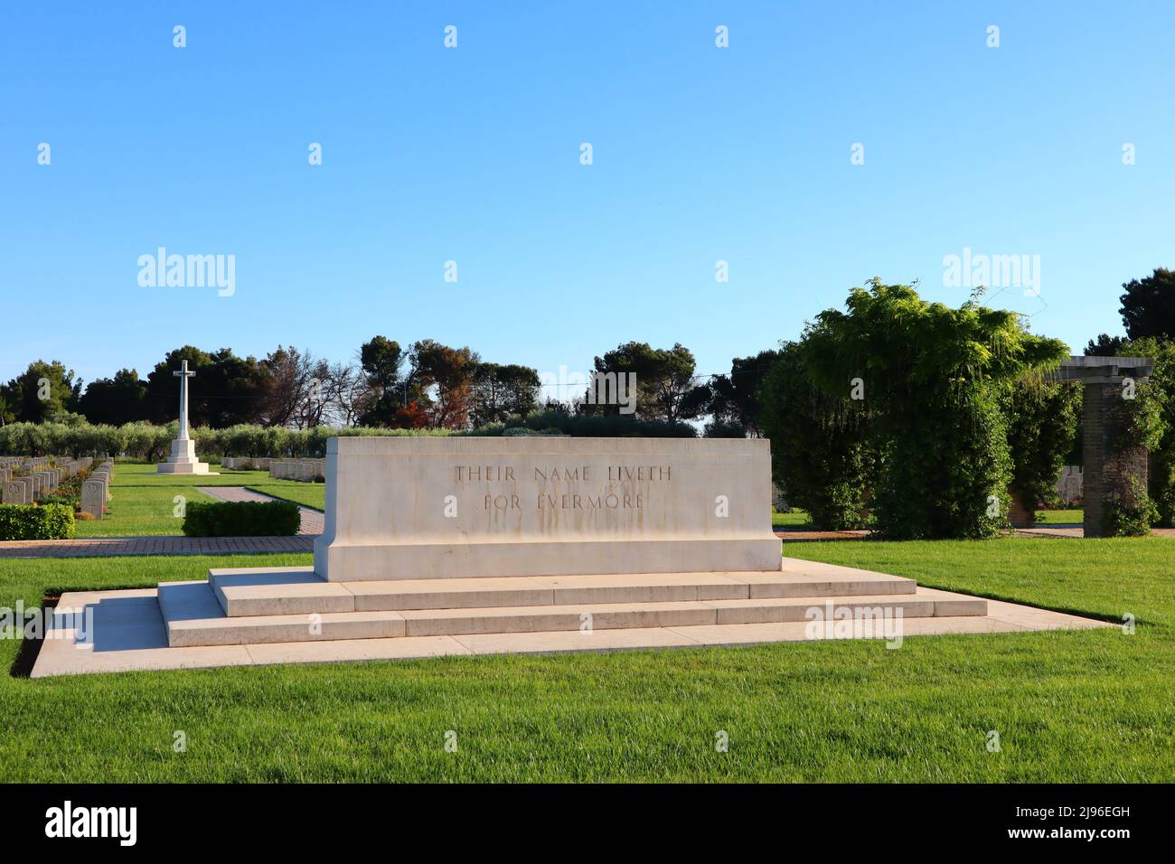 Ortona, Italy – Moro River Canadian War Cemetery. Soldiers who are ...