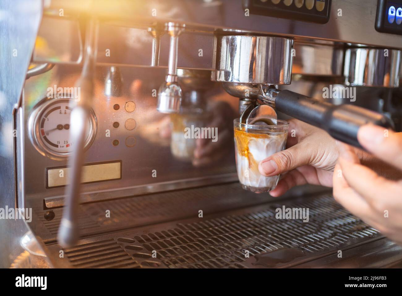barista, bar, coffee shop Stock Photo 