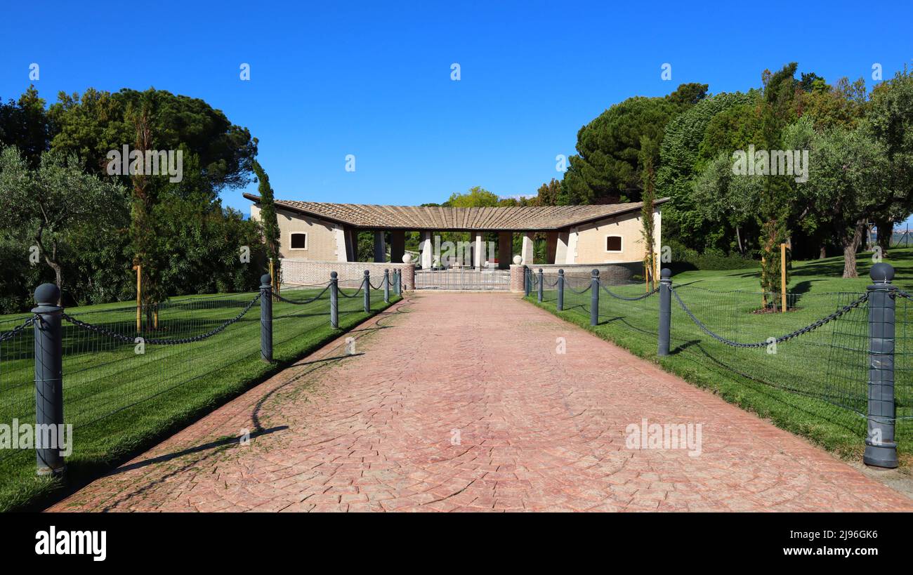 Torino di Sangro, Italy Sangro River War Cemetery. British and Commonwealth War Cemetery Stock