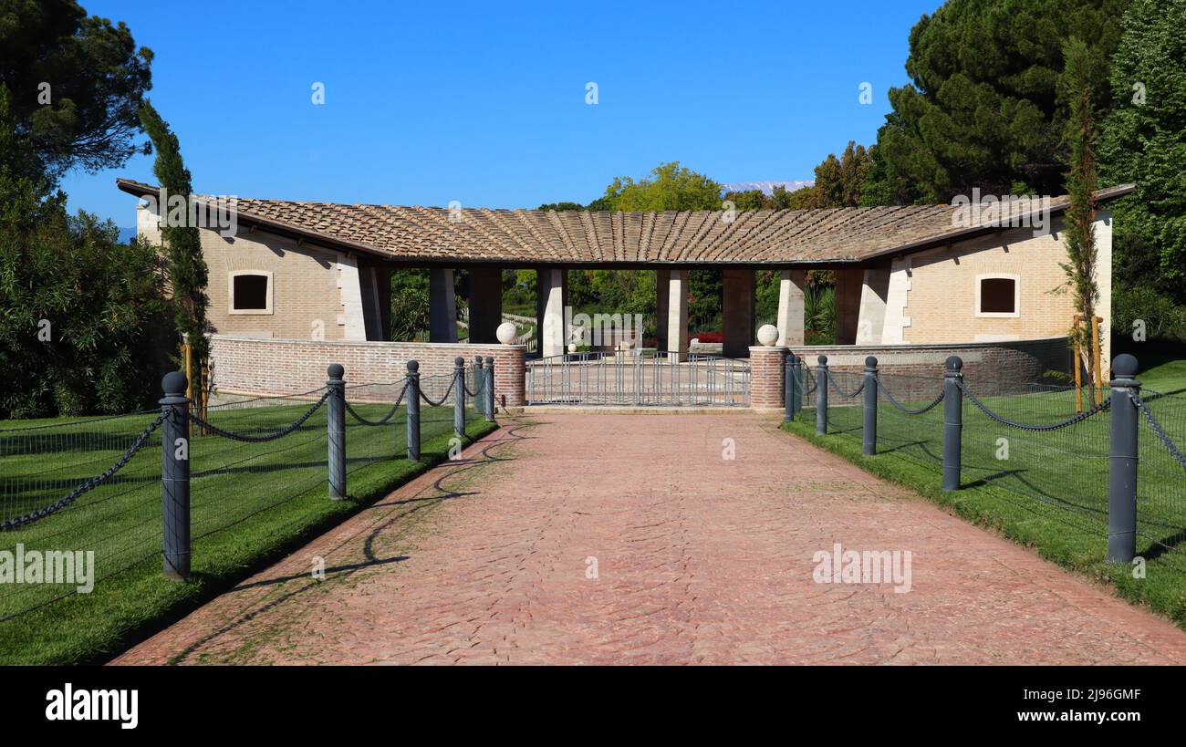 Torino di Sangro, Italy Sangro River War Cemetery. British and Commonwealth War Cemetery Stock