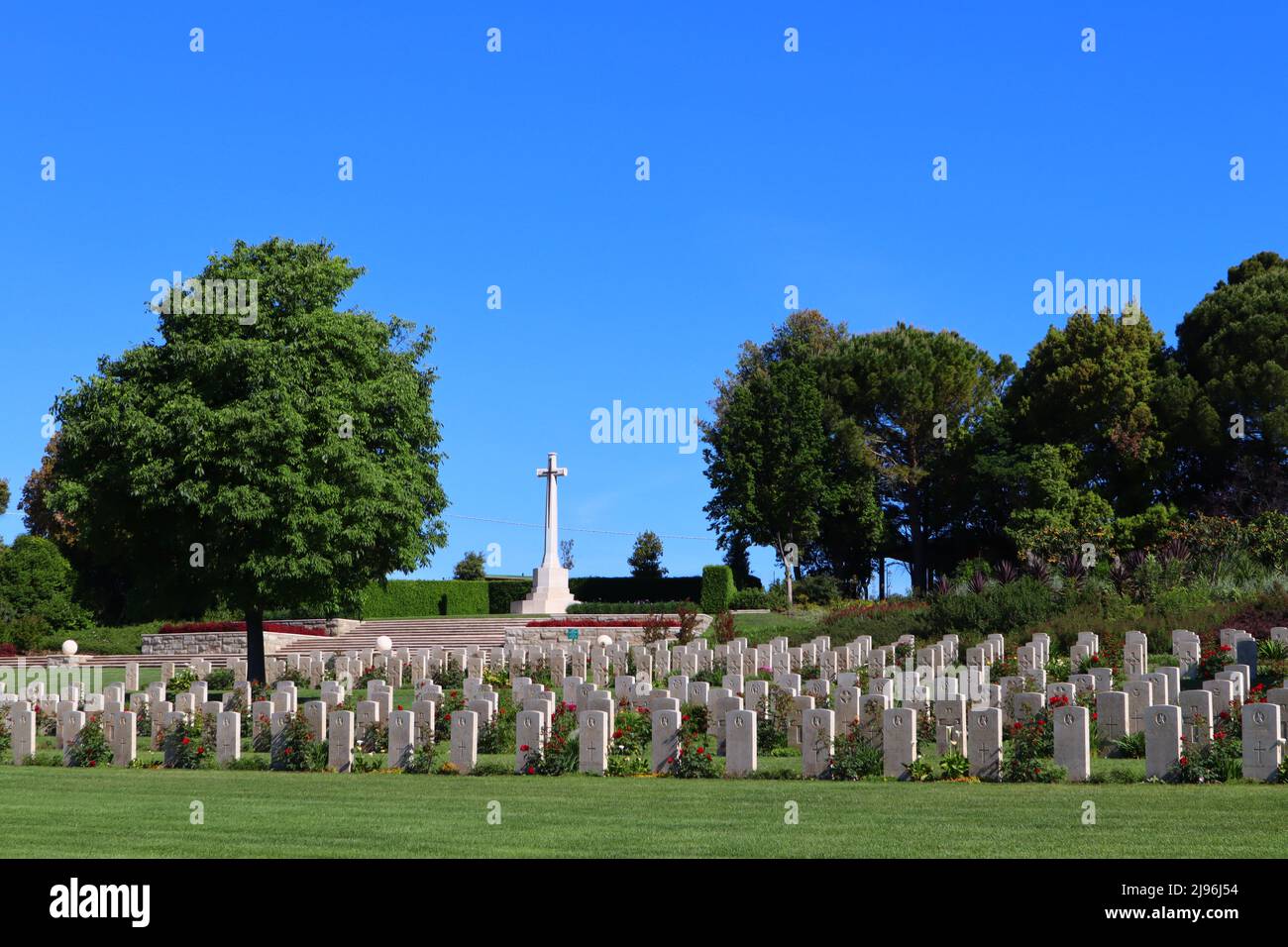 Torino di Sangro, Italy Sangro River War Cemetery. British and Commonwealth War Cemetery Stock