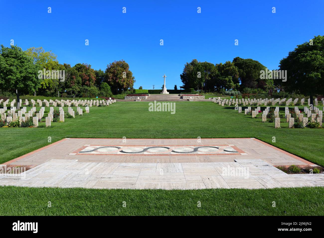 Torino di Sangro, Italy Sangro River War Cemetery. British and Commonwealth War Cemetery Stock