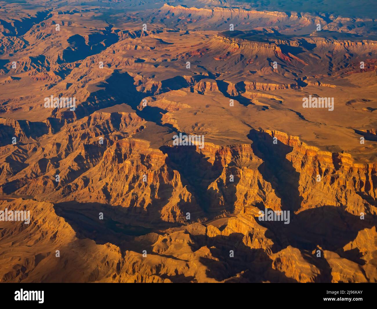 Aerial view of the natural landscape of Grand Canyon at Arizona Stock Photo