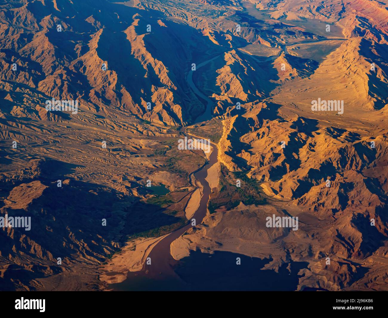 Aerial view of the natural landscape of Grand Canyon at Arizona Stock Photo