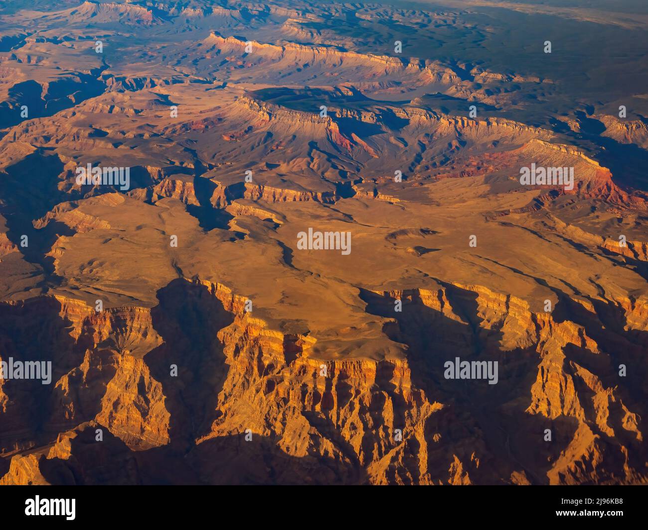 Aerial view of the natural landscape of Grand Canyon at Arizona Stock Photo