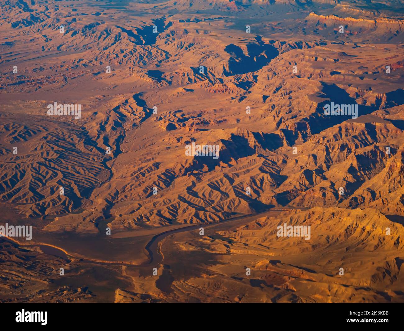 Aerial view of the natural landscape of Grand Canyon at Arizona Stock Photo