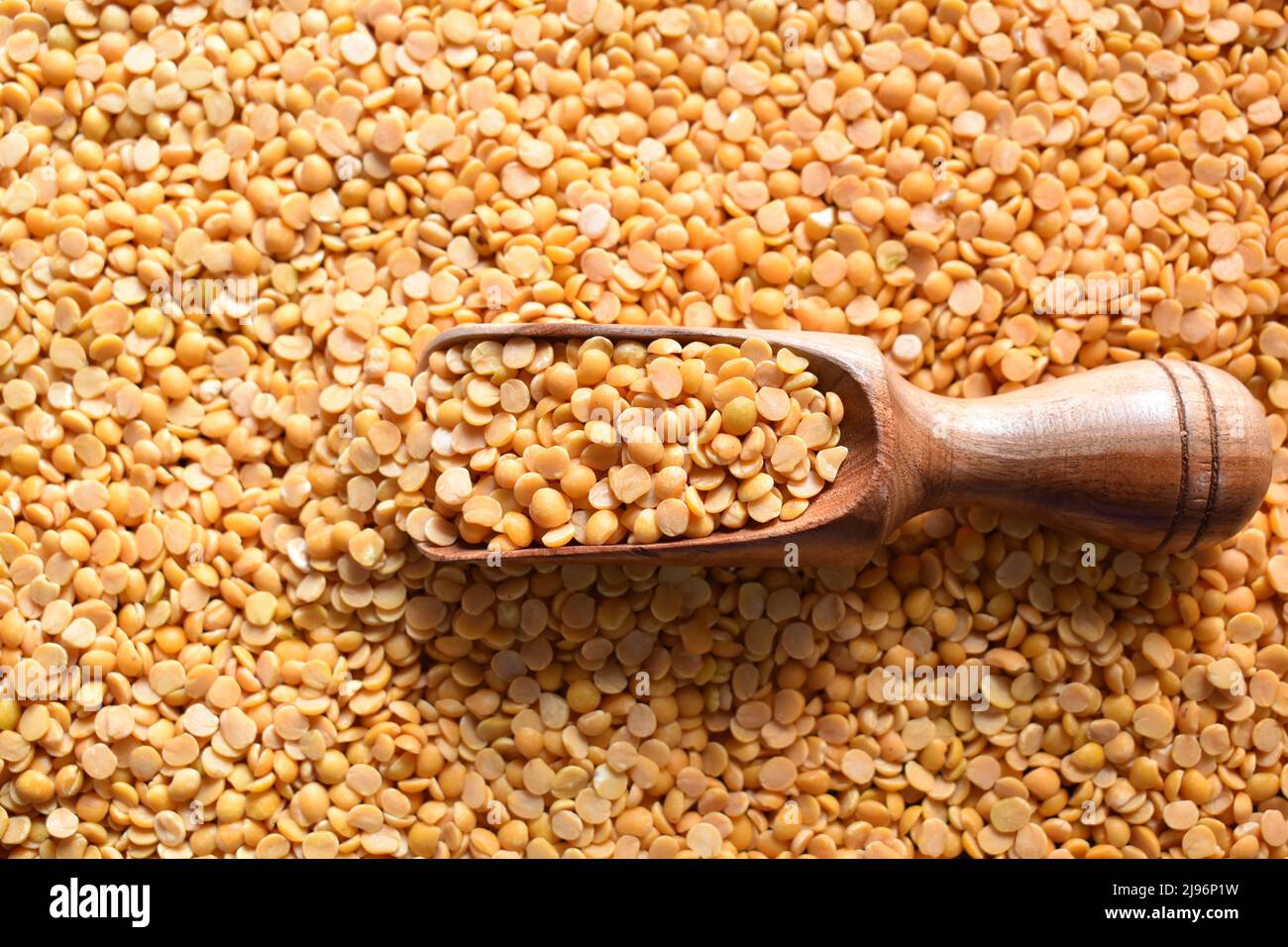 Yellow color raw dried split Pigeon pea lentils Stock Photo Alamy