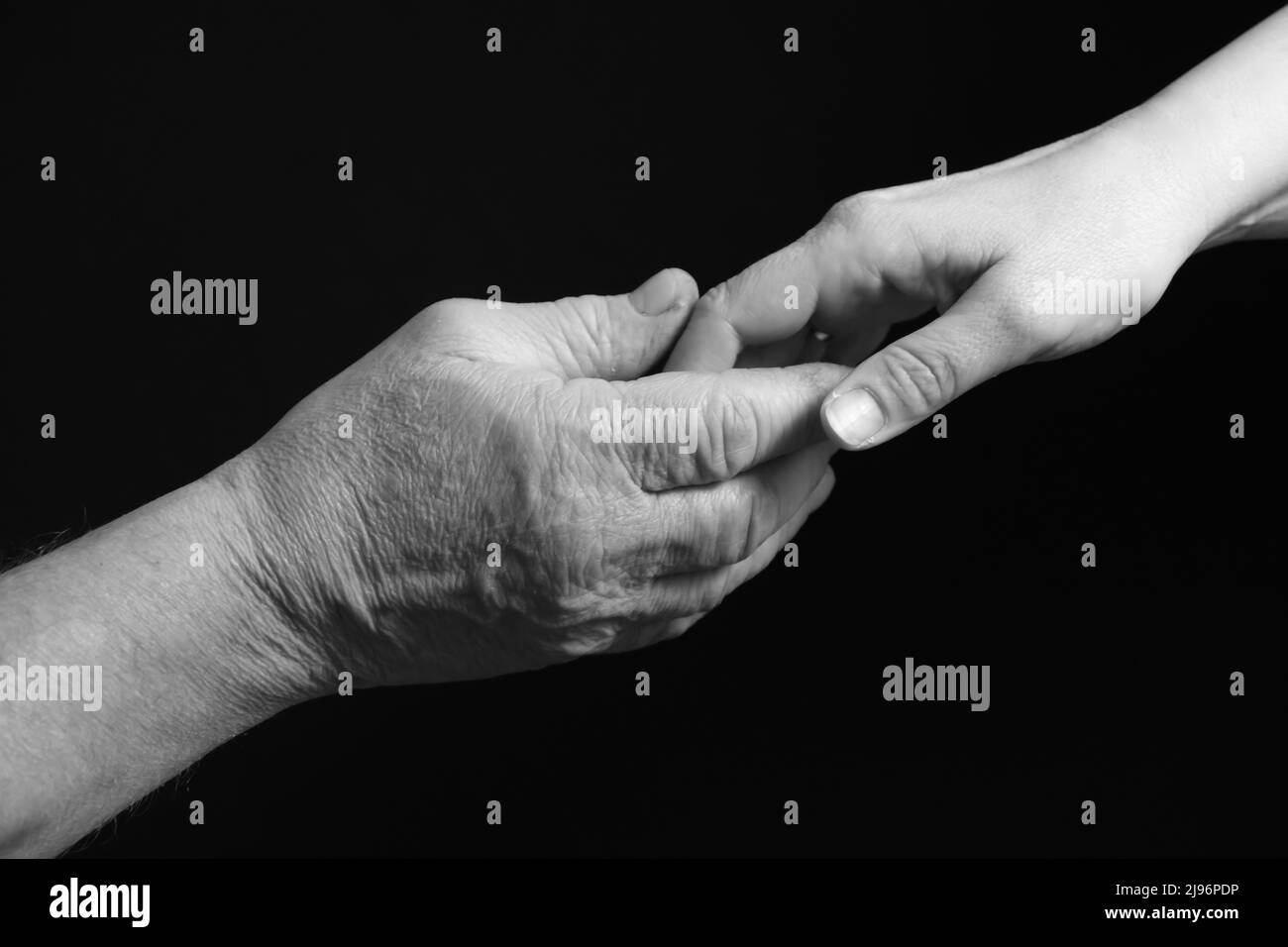 Two hands touching silhouette hi-res stock photography and images - Alamy
