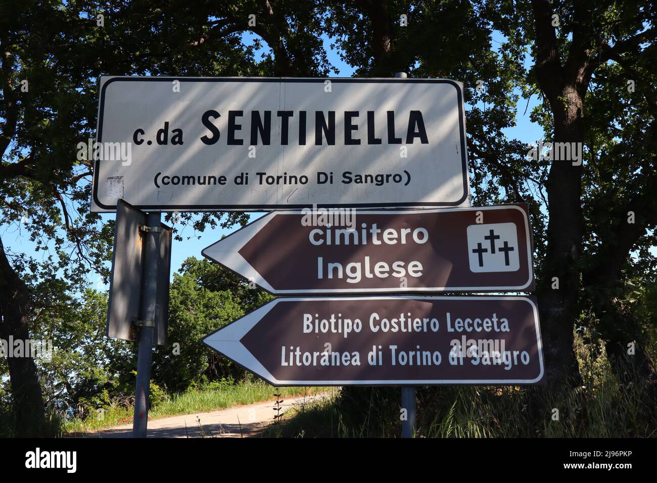 Torino di Sangro, Italy Sangro River War Cemetery. British and Commonwealth War Cemetery Stock