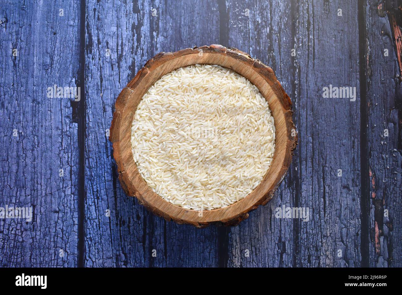 Raw whole dried Basmati rice Stock Photo Alamy