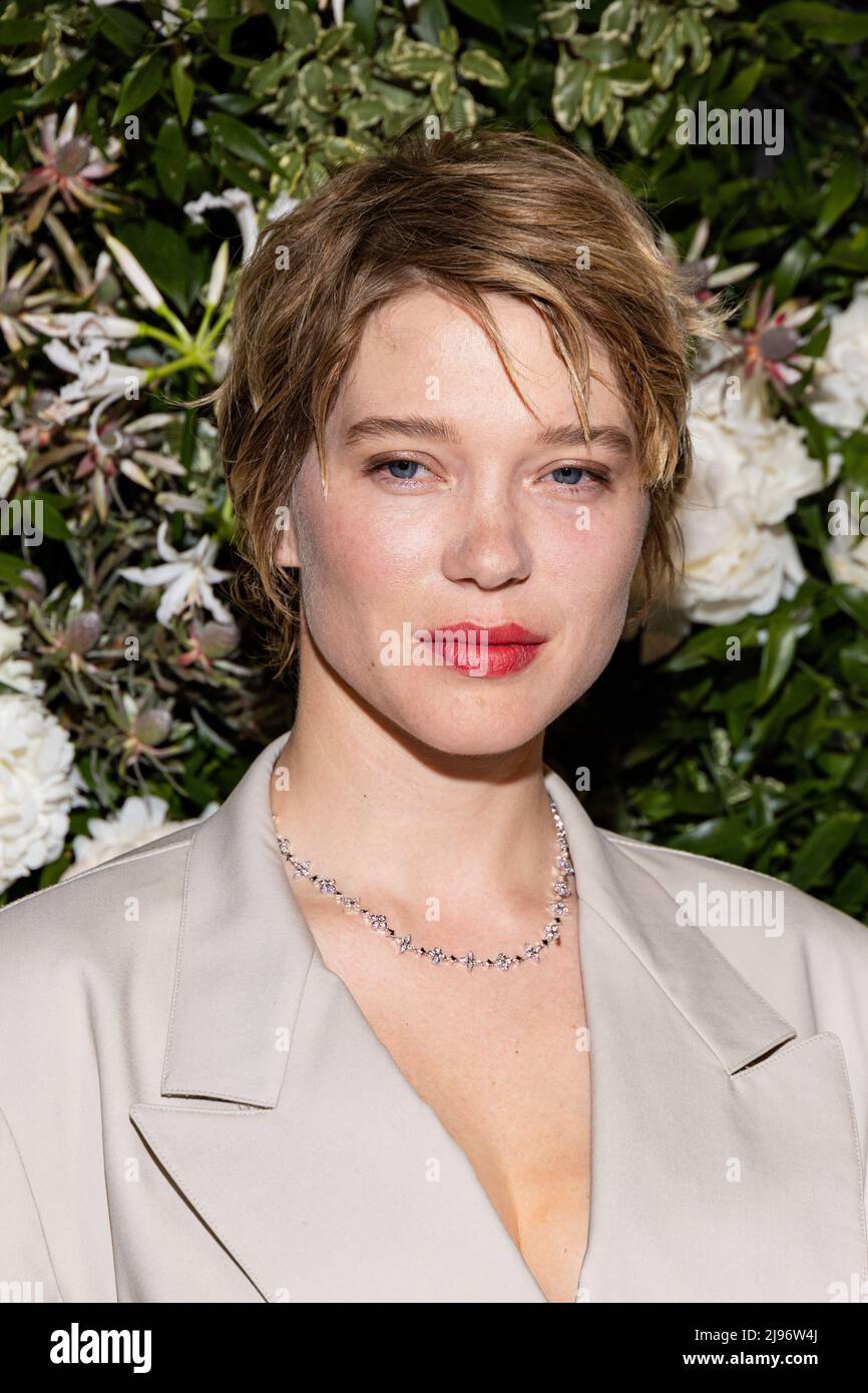 Lea Seydoux attends the Vanity Fair x Louis Vuitton dinner during the 75th  Cannes Film Festival