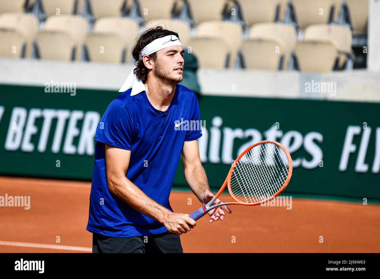 May 19, 2022, Paris, France: Taylor Fritz of USA during the French Open  (Roland-Garros) 2022, Grand Slam tennis tournament on May 19, 2022 at  Roland-Garros stadium in Paris, France - Photo Victor