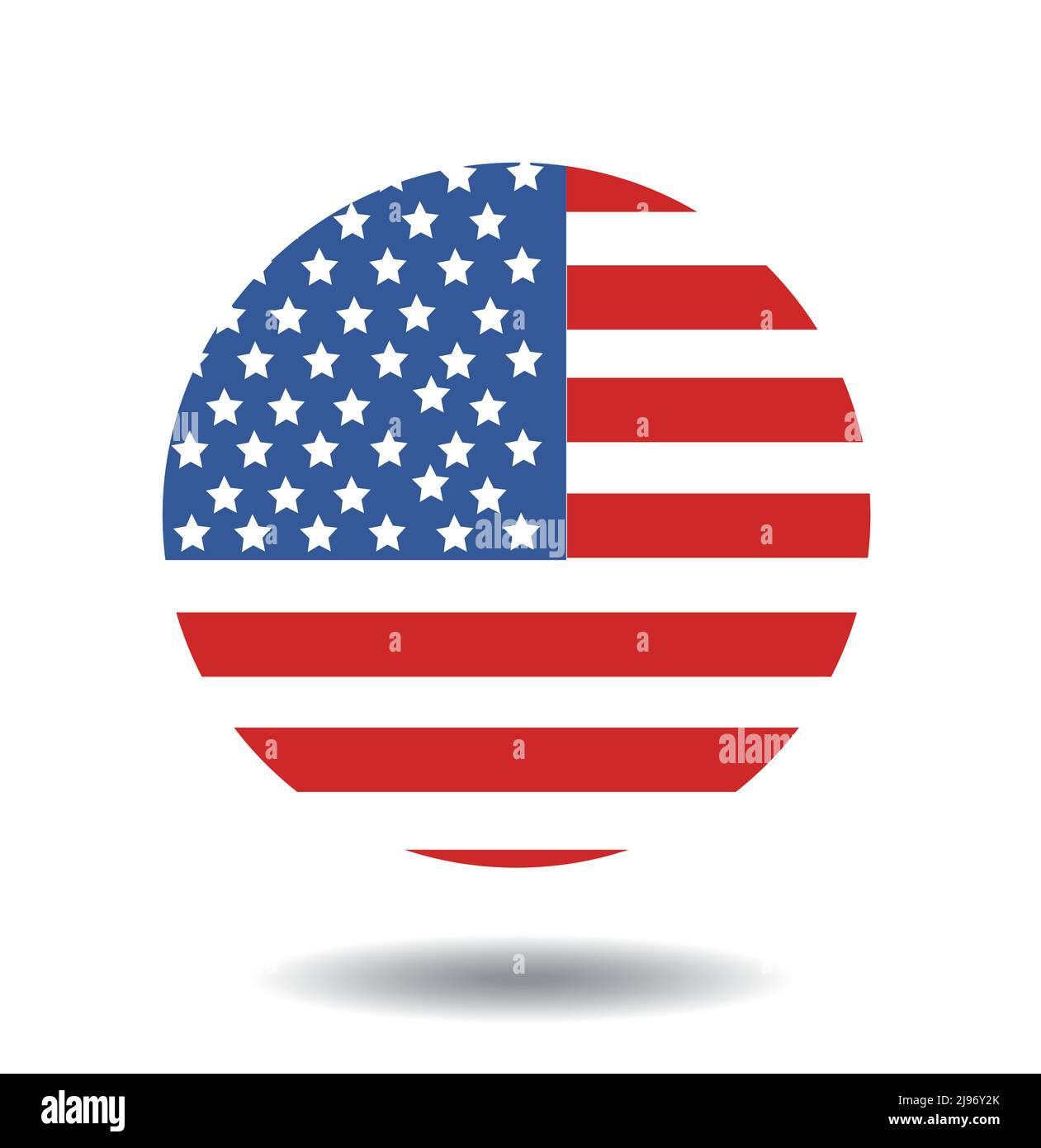 United State Of America flag isolated vector Stock Vector Image & Art ...